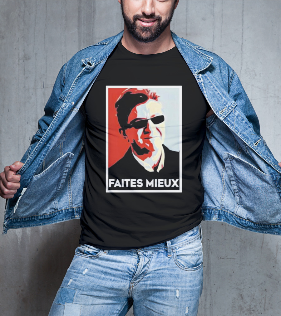 Faites Mieux Red And Black Pop T-Shirt