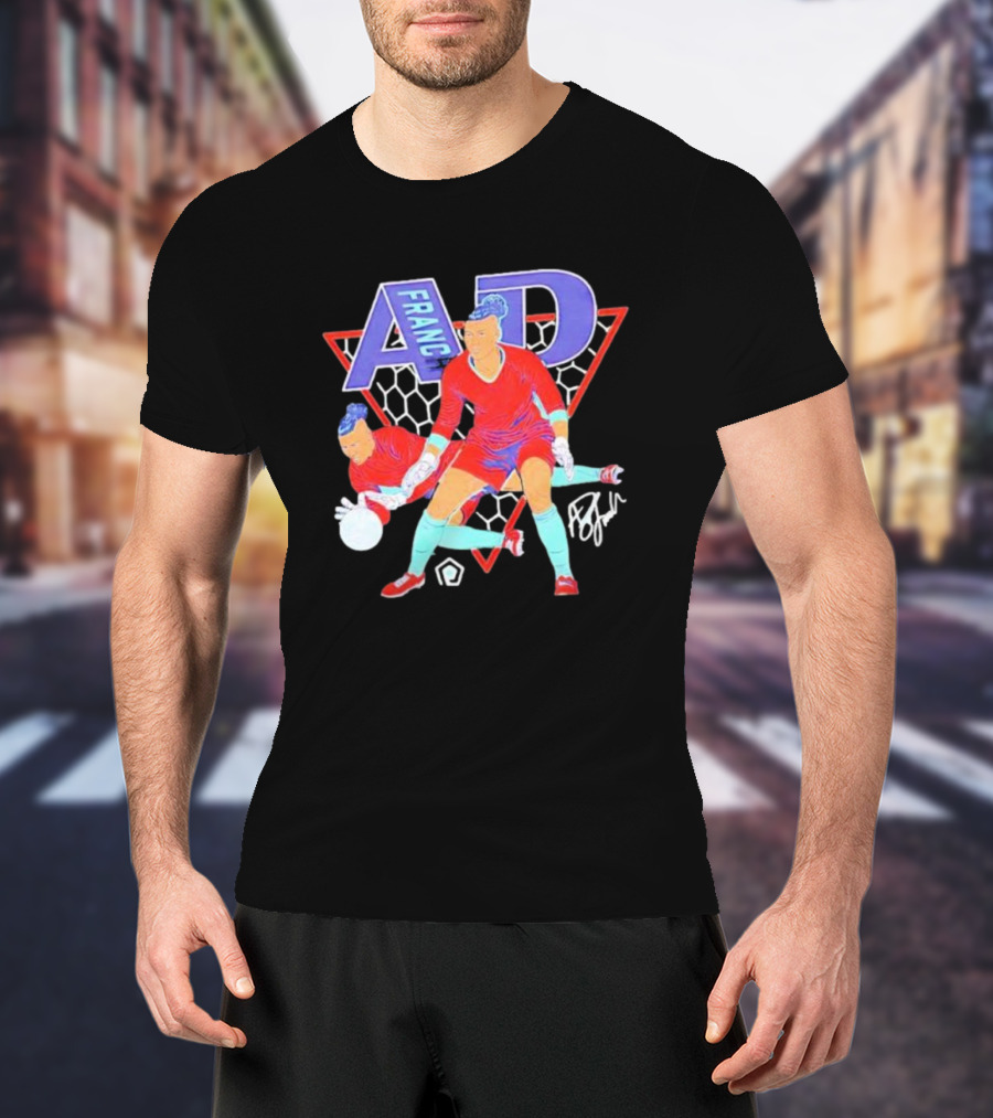 AD Franch Goalkeeper Caricature Signature Soccer T-Shirt