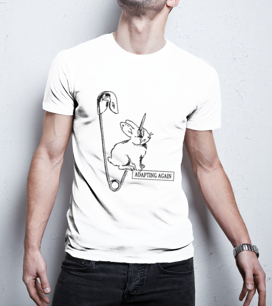 Adapting Again Bunny Safety Pin Unicorn T-Shirt