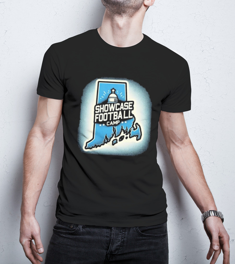 Showcase Football Camp Rhode Island Capitol Map T-Shirt
