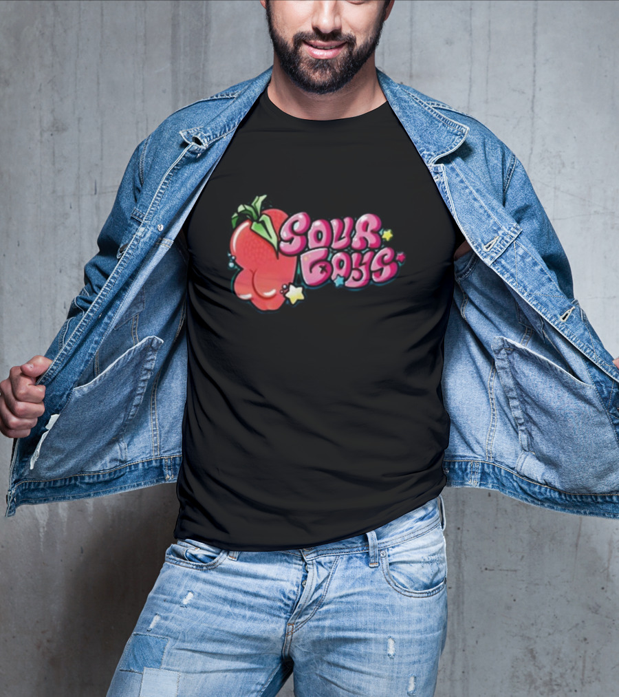 Sourboys Squishy Strawberry Stars T-Shirt