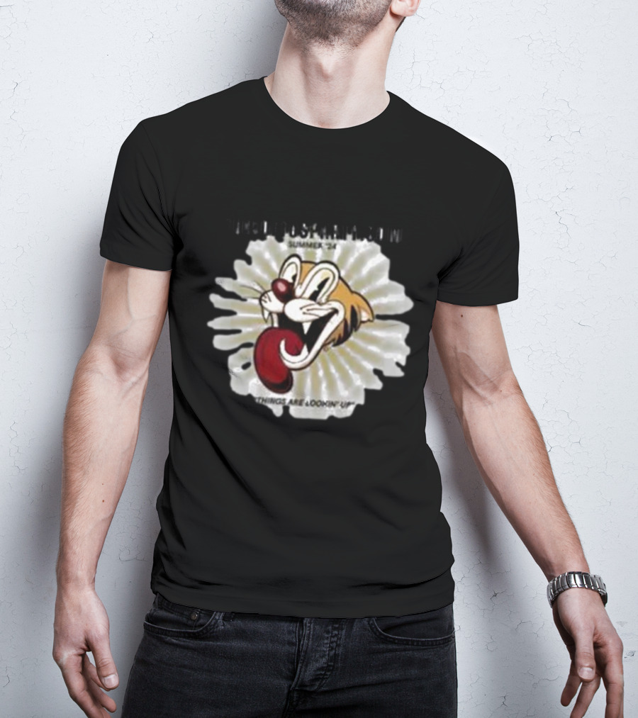 THELOFTUSPARTY.COM Summer ’24 Things Are Lookin Up Playful Cartoon Face T-Shirt