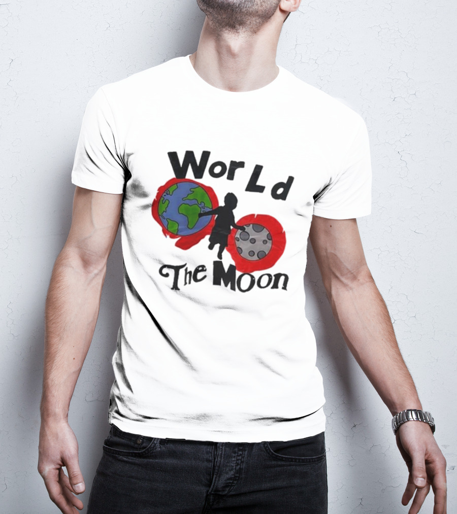 World The Moon Child Earth And Moon T-Shirt