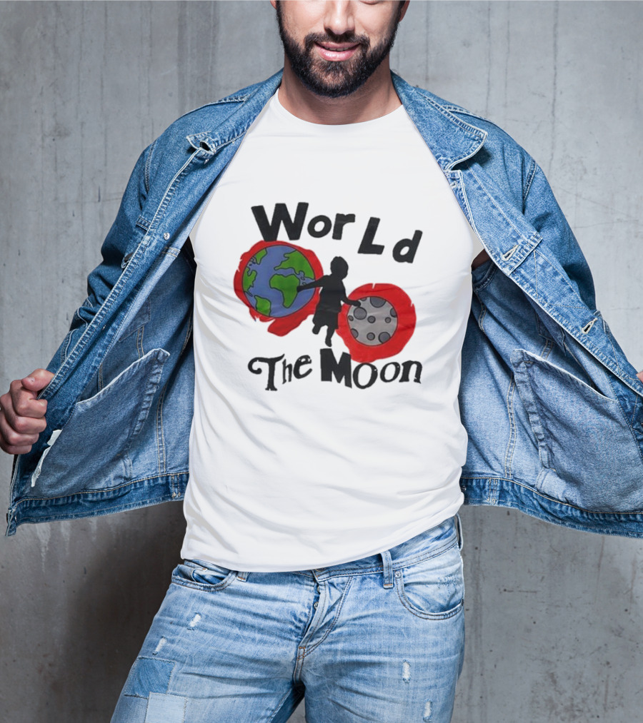 World The Moon Child Earth And Moon T-Shirt