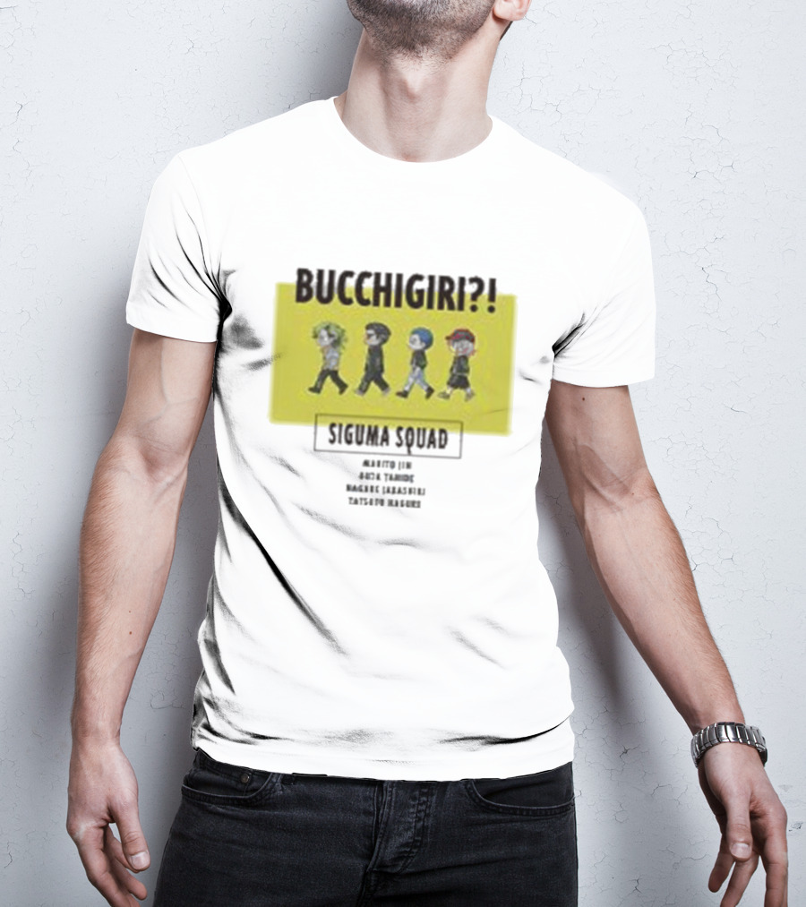 Bucchigiri Siguma Squad Anime Walk Chibitoko Series T-Shirt