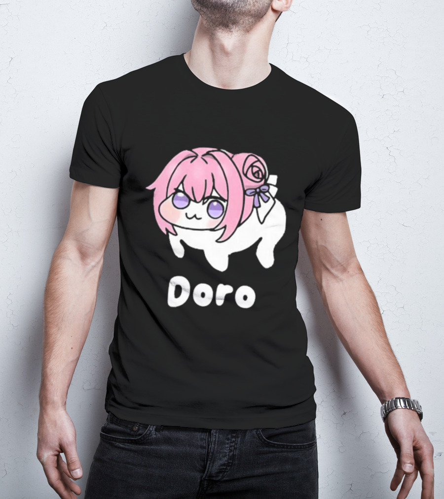 Doro Nikke Anime Pink Hair Character T-Shirt