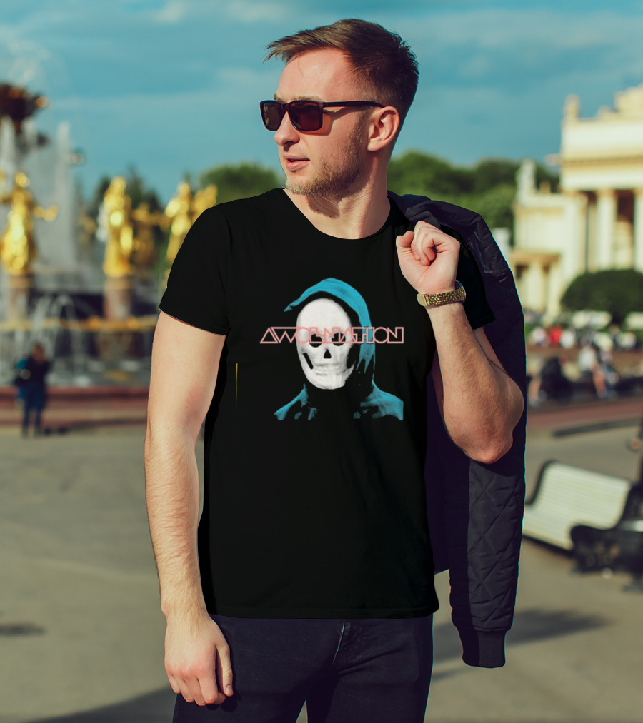 Awolnation Skull Mask T-Shirt