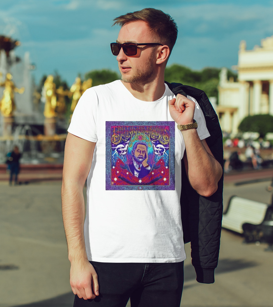 Truth And Dragons Psychedelic Portrait Neon T-Shirt