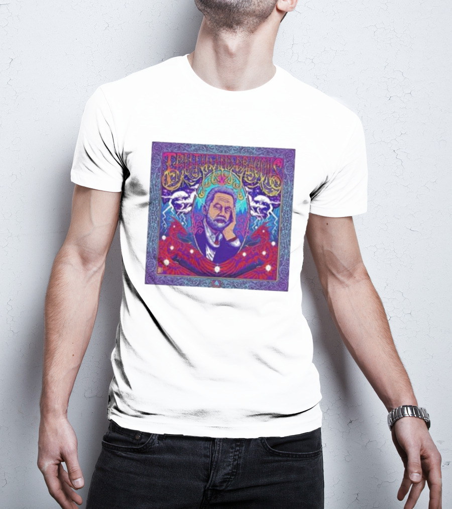 Truth And Dragons Psychedelic Portrait Neon T-Shirt