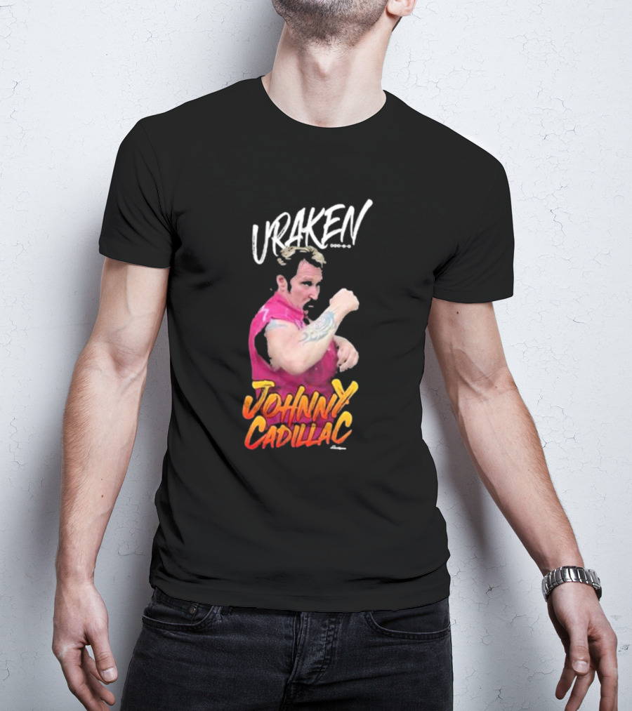 Uraken Johnny Cadillac Martial Arts Enthusiast With Dynamic Pose And Bold Colors T-Shirt