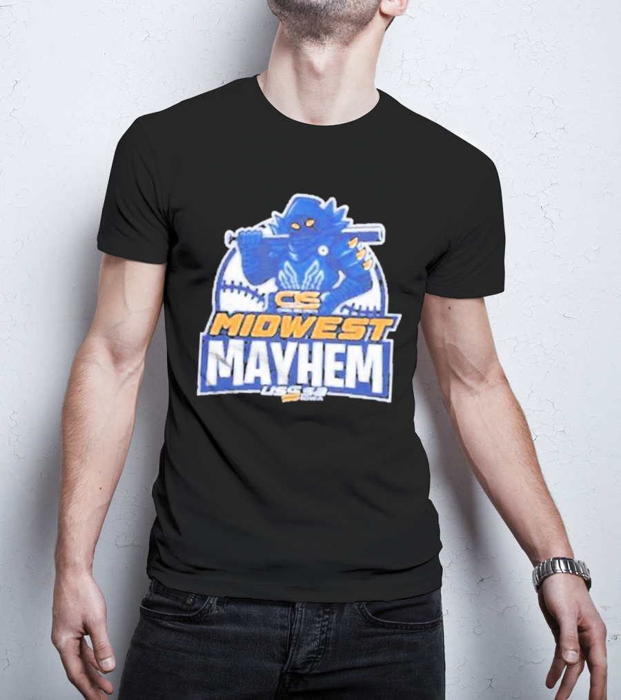 CS Midwest Mayhem USSSA Iowa Baseball T-Shirt