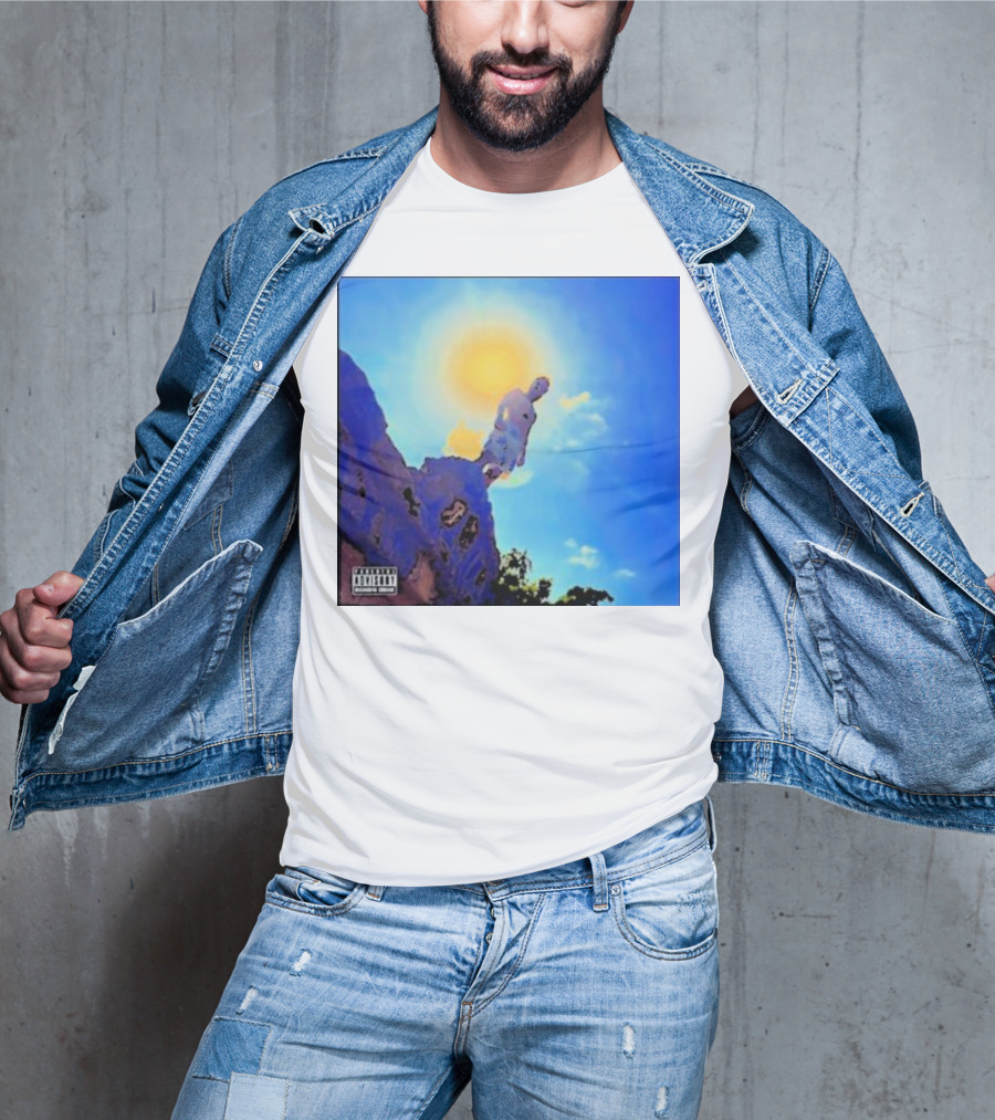Wagmi Music Images Figure On Cliff With Sun And Clouds Cover T-Shirt