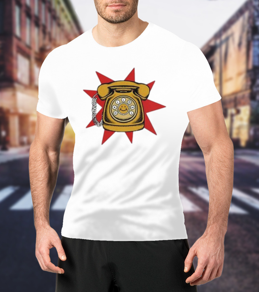 Wallows Music Vintage Phone Smiley Rotary Starburst Raglan T-Shirt