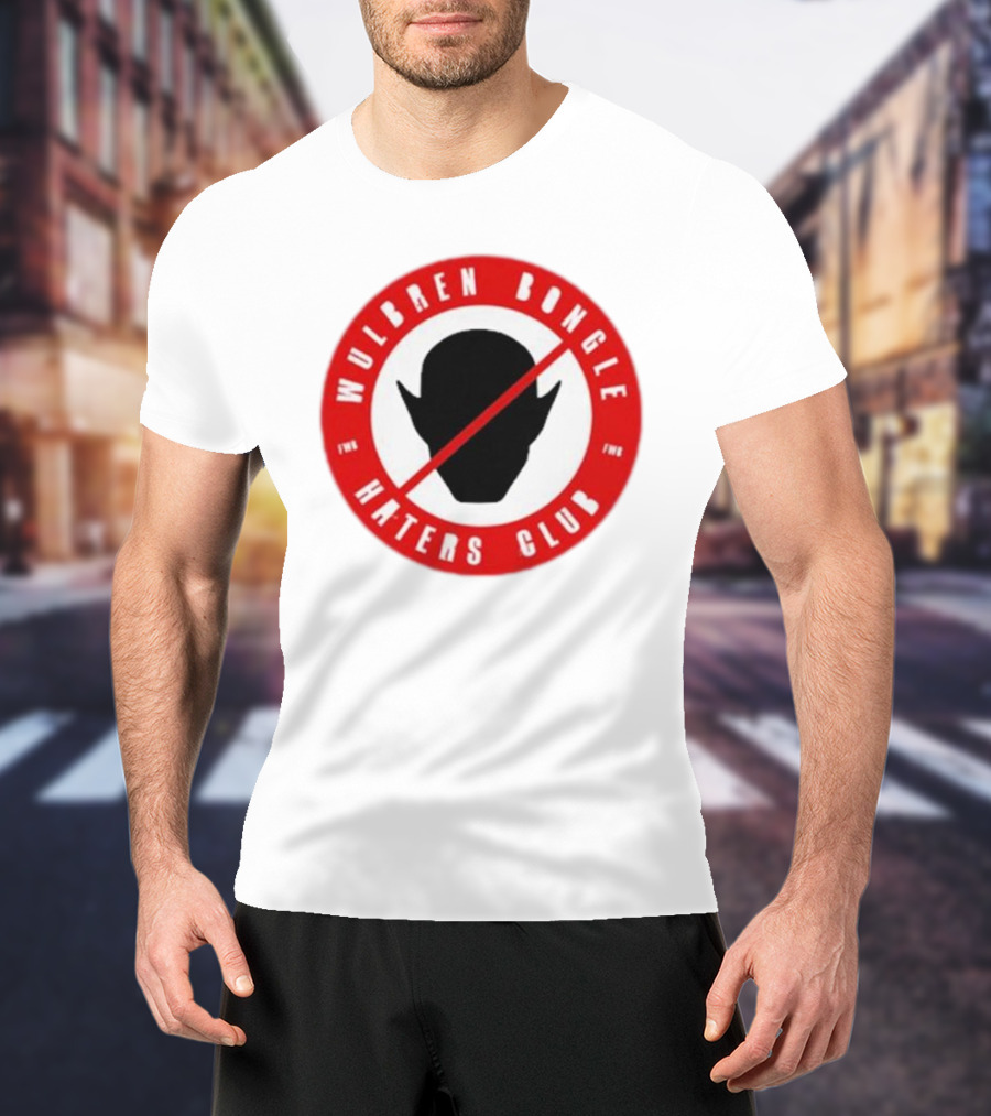 Wulbren Bongle Haters Club FWB Logo Red Circle T-Shirt