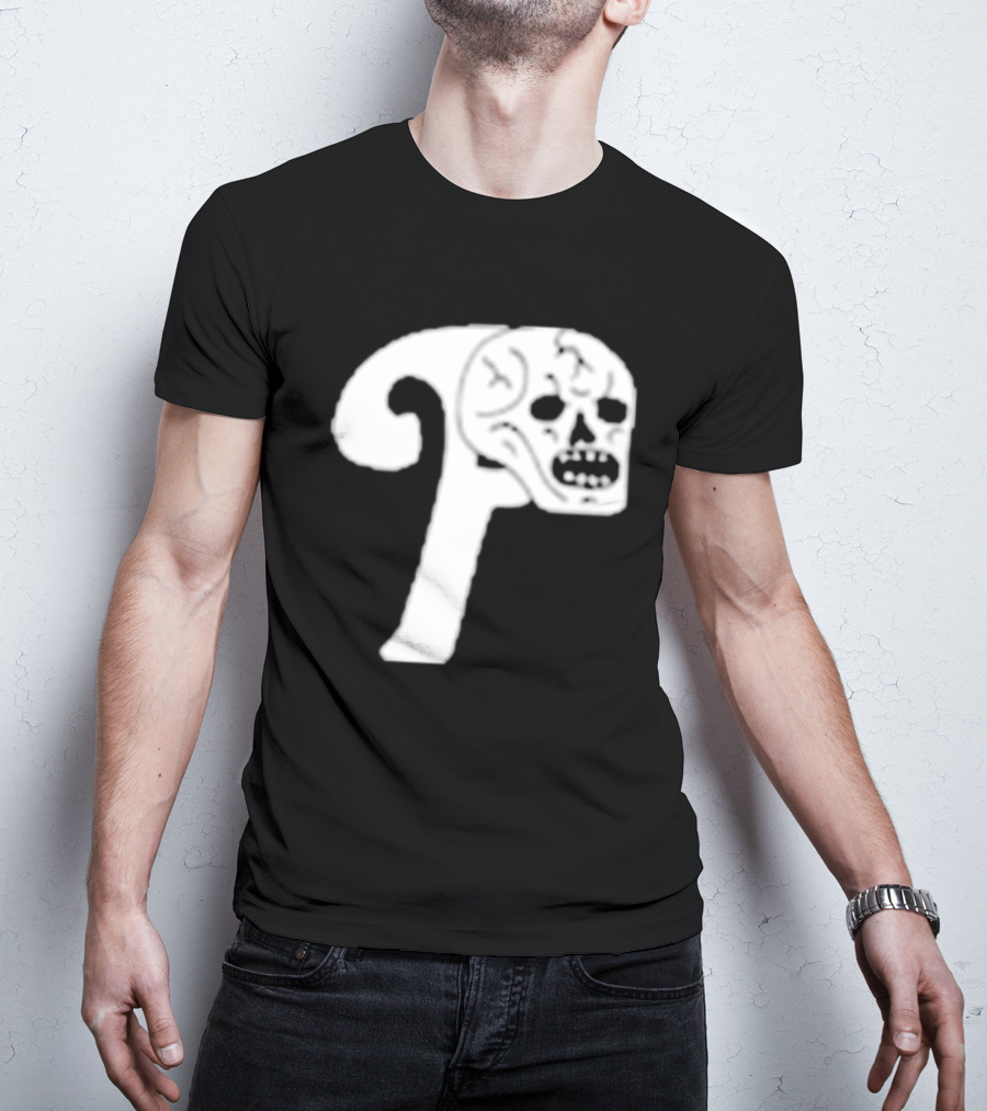 Philadelphia The Fighting Piss Missiles Skull T-Shirt