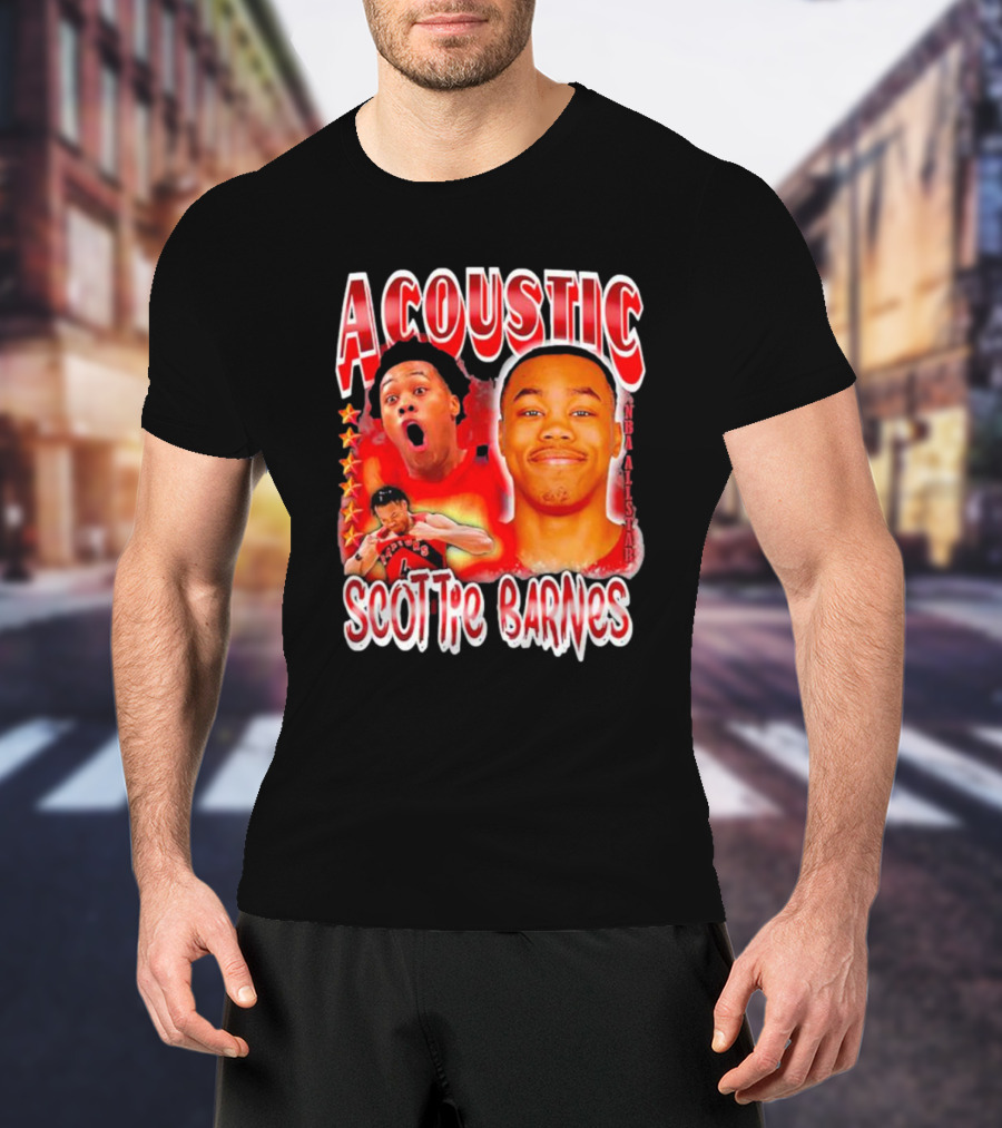 Acoustic Scottie Barnes NBA All-Star Raptors T-Shirt
