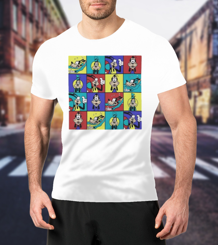 Goofy Multicolored Funny Face Expressions T-Shirt