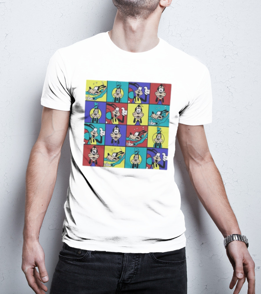 Goofy Multicolored Funny Face Expressions T-Shirt