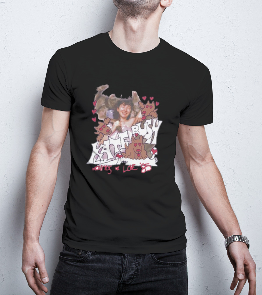 Kate Bush Hounds Of Love 85 Heart And Dog T-Shirt
