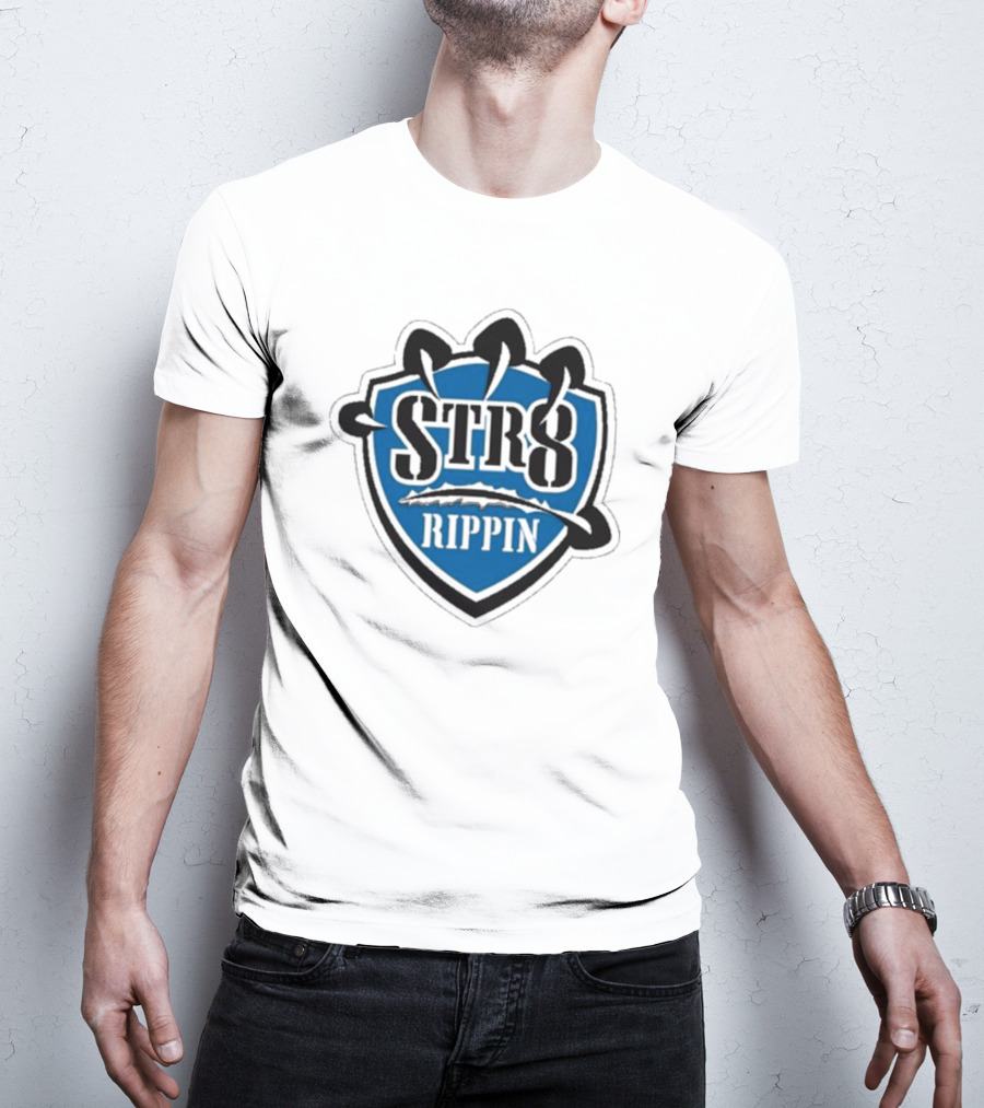 Jake Lucky STR8 Rippin Gaming Esports Team Badge T-Shirt