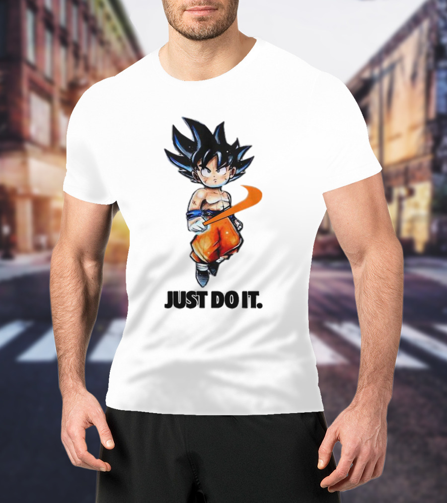 Son Goku Just Do It Dragon Ball Crossover T-Shirt