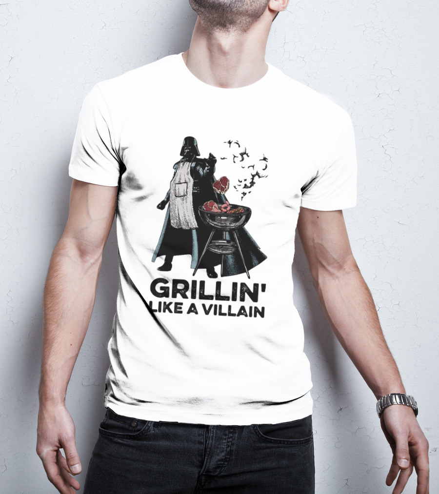 Star Wars Grillin' Like A Villain Darth Vader BBQ Scene T-Shirt