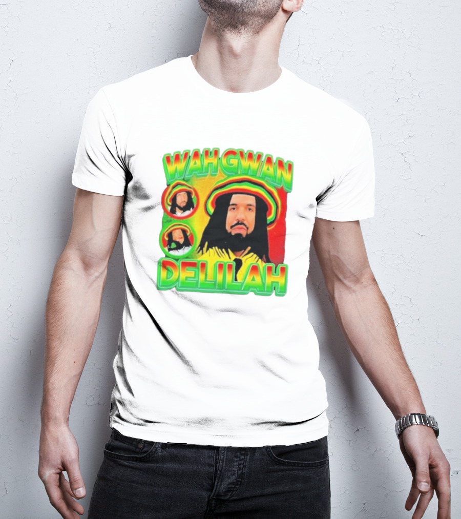 Wah Gwan Delilah Rasta Colors Drake T-Shirt