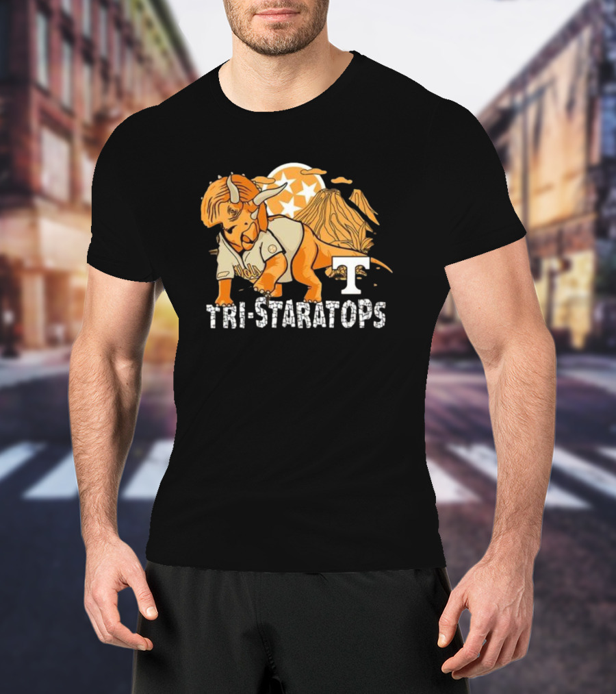 Tri-staratops Omavols Baseball Tennessee Mountain Stars T-Shirt