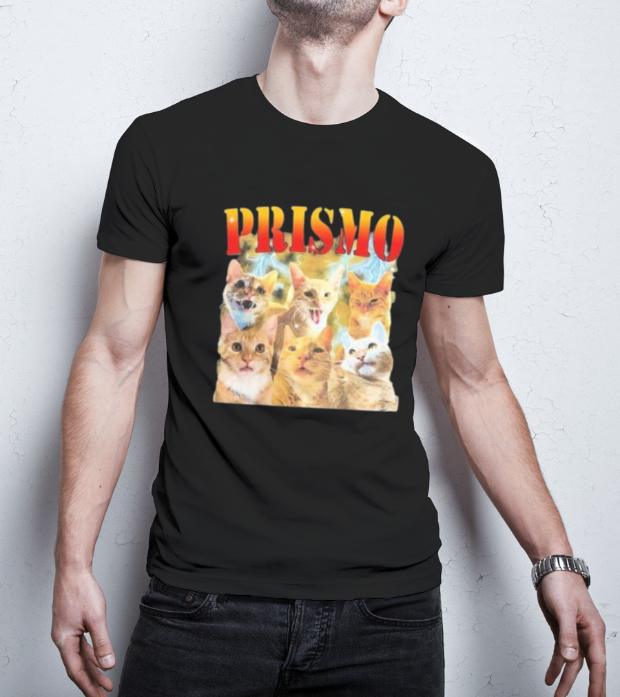 Prismo Cats Colorful Expressions Feline Montage T-Shirt