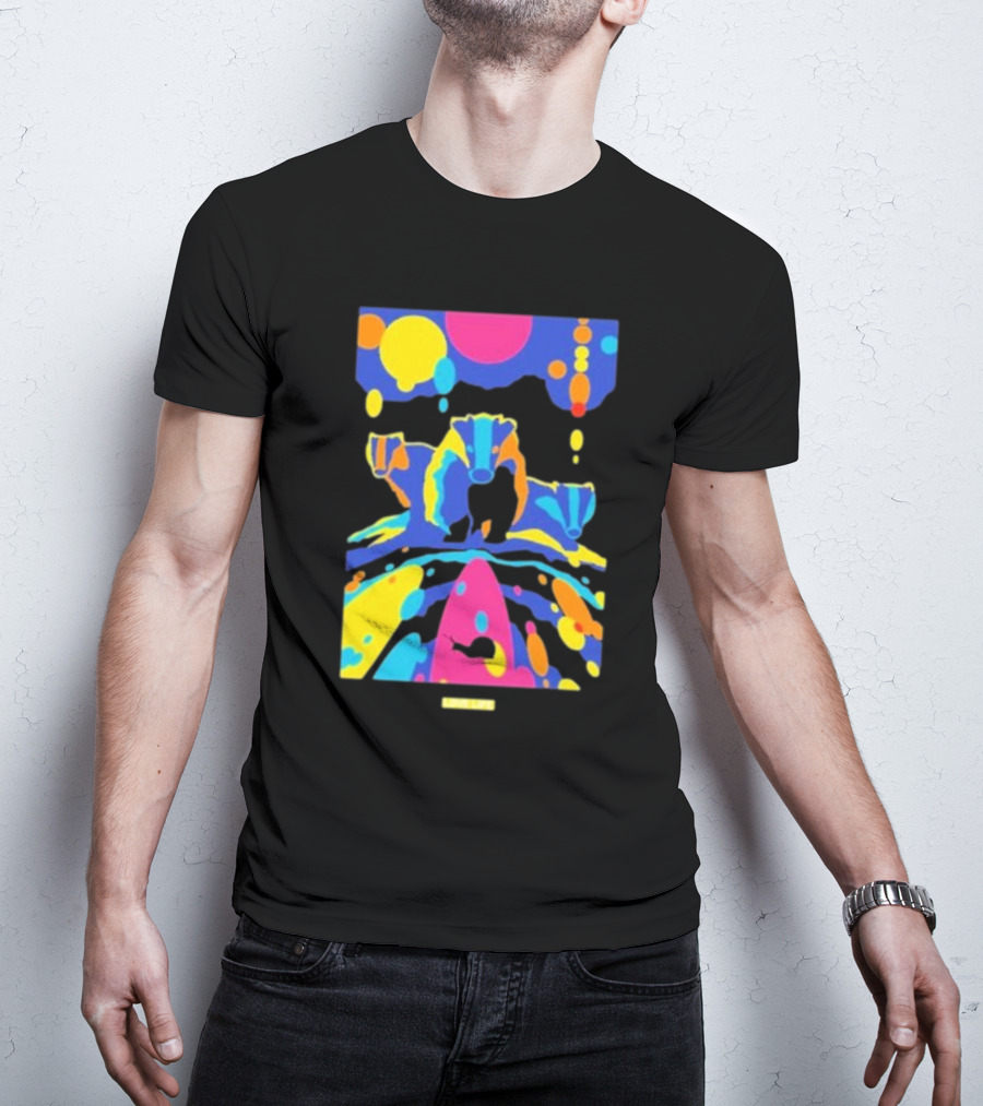 Chris Packham Badgers Glow In The Dark Colorful Wildlife T-Shirt