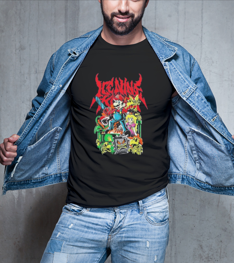 Ice Nine Kills Party Of Darkness Mario Horror Mashup T-Shirt
