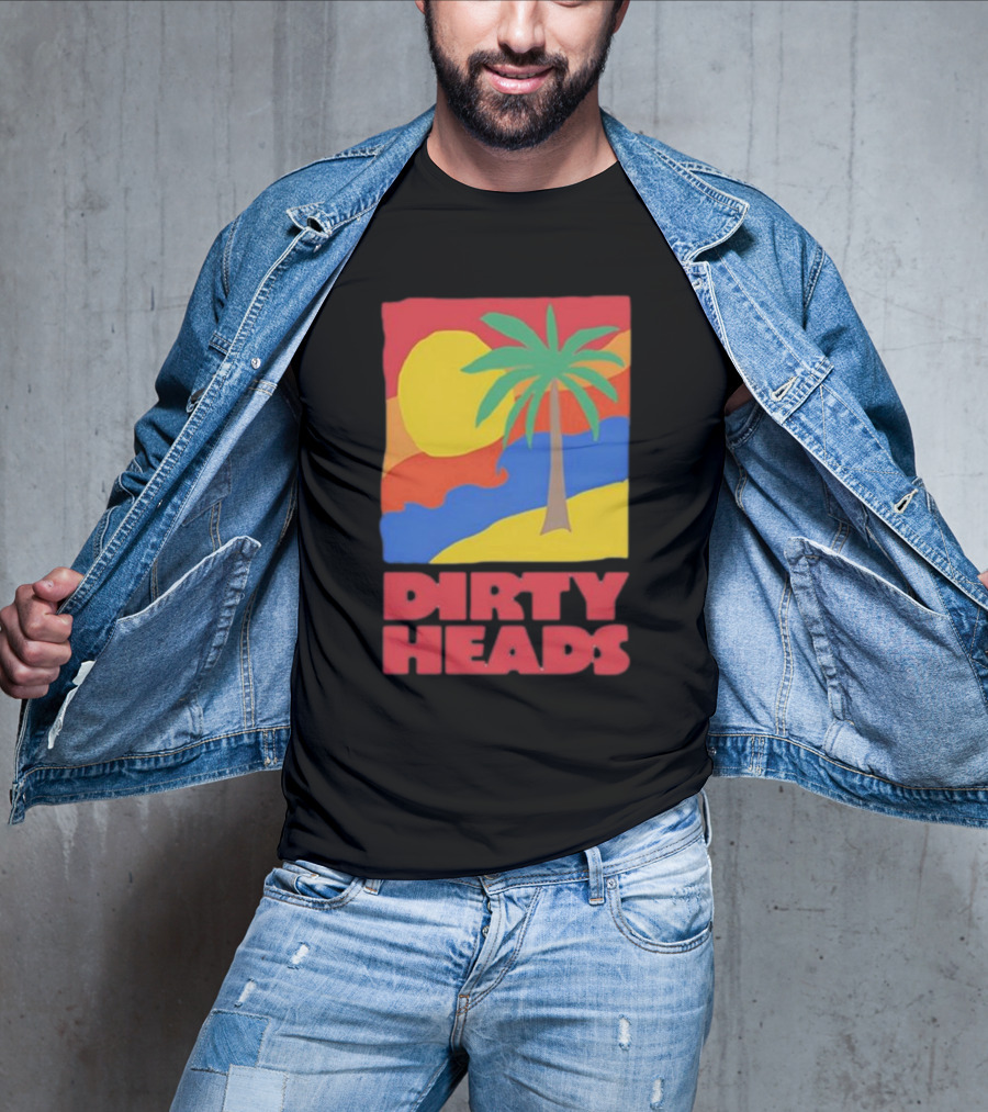 Dirty Heads Palm Tree Sunset Beach Vibes T-Shirt