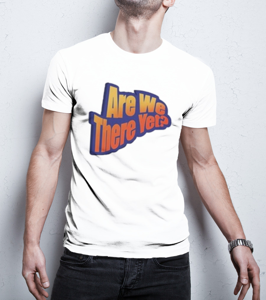 James Marriott Are We There Yet Retro Text T-Shirt
