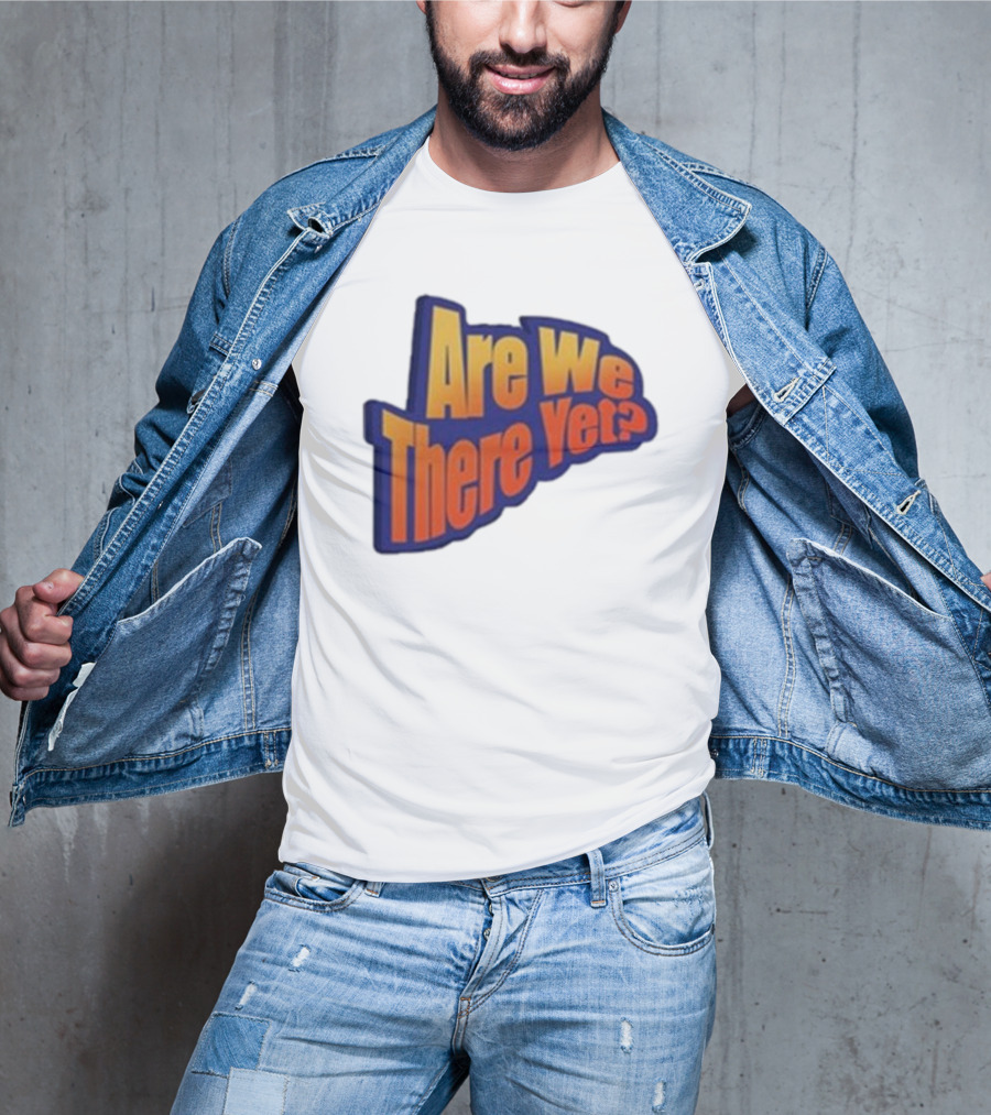 James Marriott Are We There Yet Retro Text T-Shirt