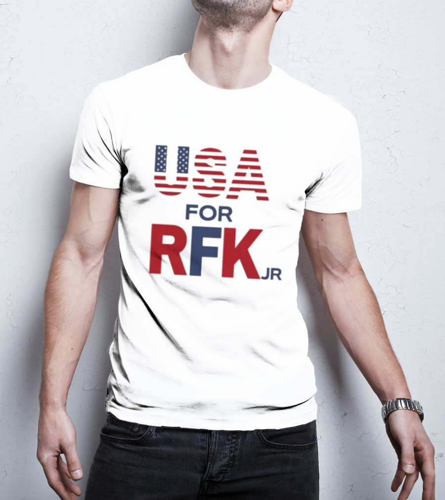 USA For RFK Jr American Flag T-Shirt