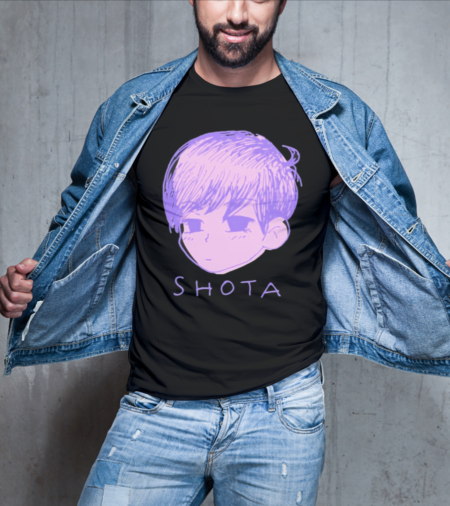 Kitsune Heroes Omo Cat Shota Anime Character Face Drawing T-Shirt