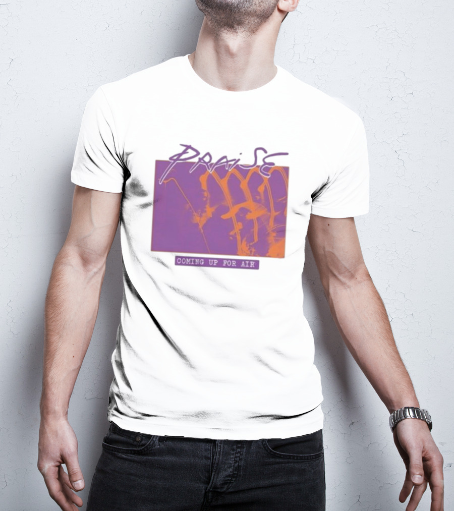 Praise Coming Up For Air Purple And Orange Abstract T-Shirt