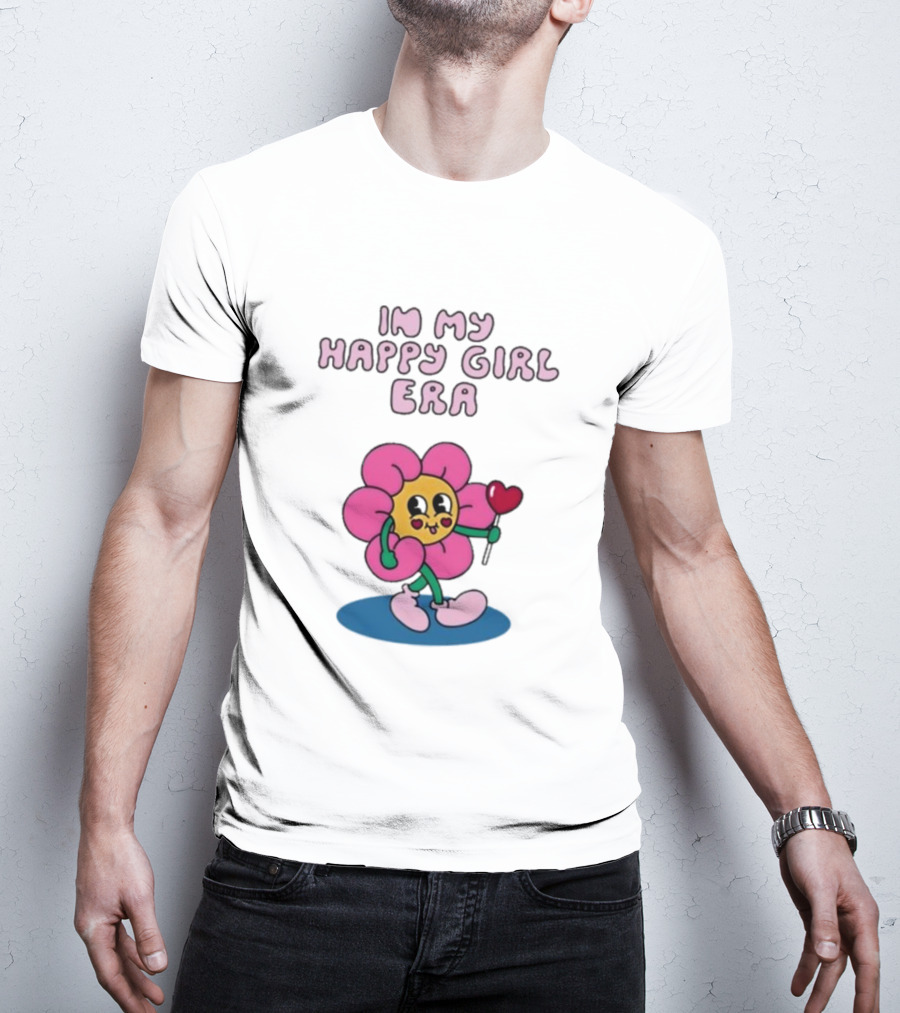 Sid The Visual Kid In My Happy Girl Era Flower Character With Heart Wand T-Shirt
