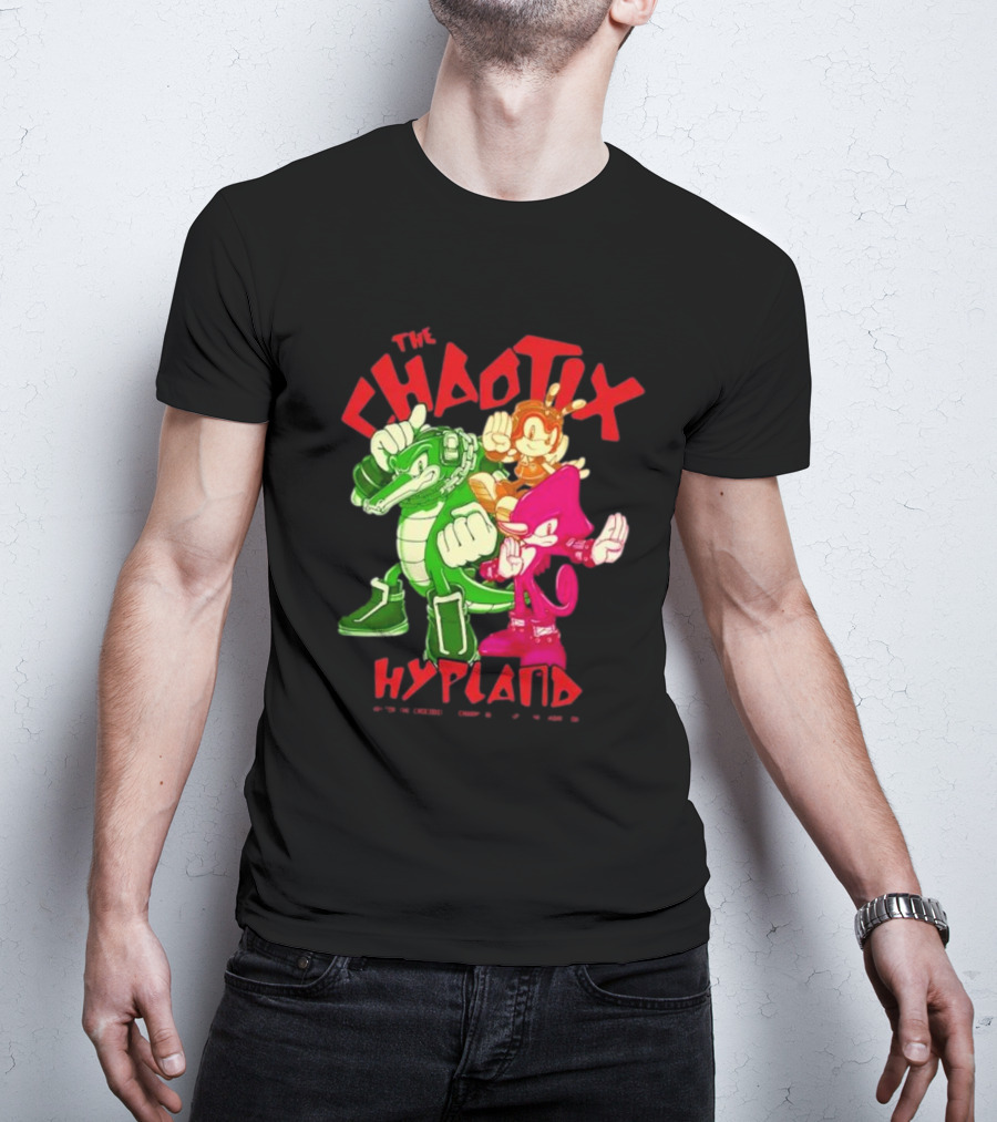 The Chaotix Hypland Vector The Crocodile Charmy Bee Espio The Chameleon T-Shirt