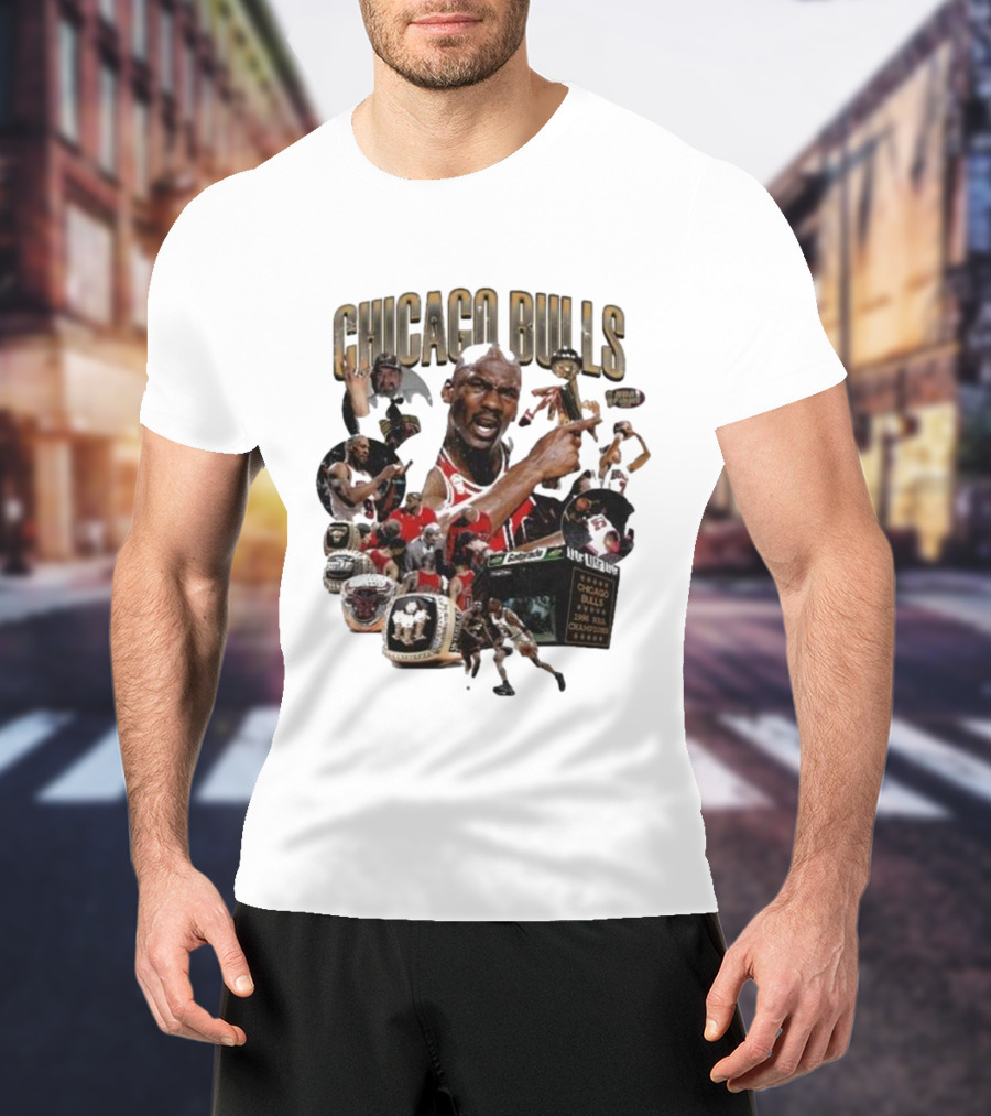 Chicago Bulls NBA Legends And Victory Celebrations T-Shirt