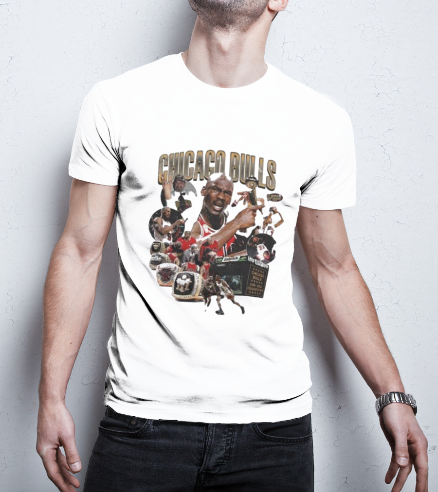 Chicago Bulls NBA Legends And Victory Celebrations T-Shirt