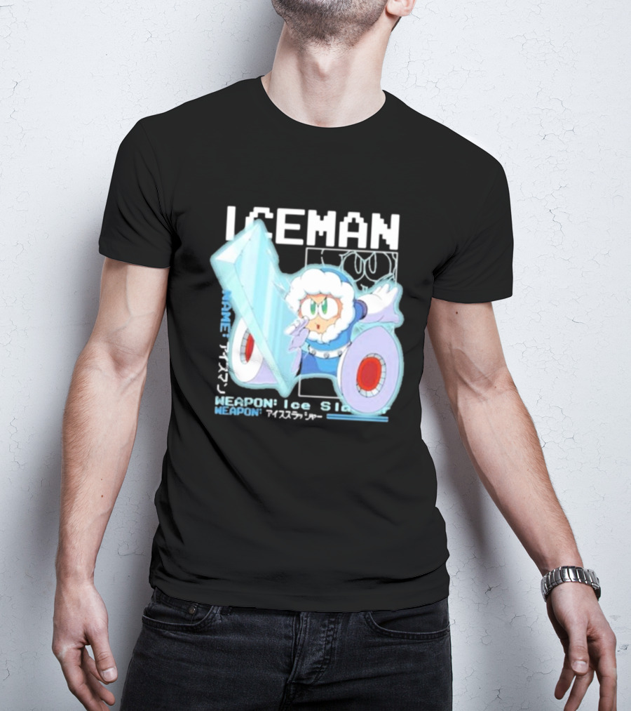 Capcom Iceman Mega Man Weapon Ice Slasher T-Shirt