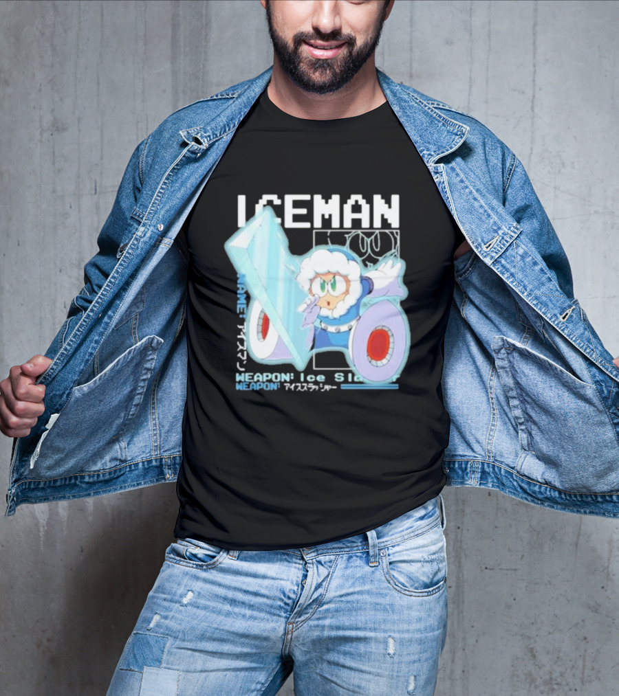 Capcom Iceman Mega Man Weapon Ice Slasher T-Shirt
