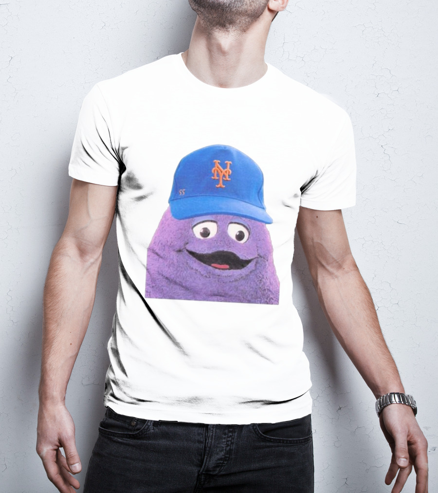 Lgm Grimace New York Mets Mascot Baseball Cap T-Shirt