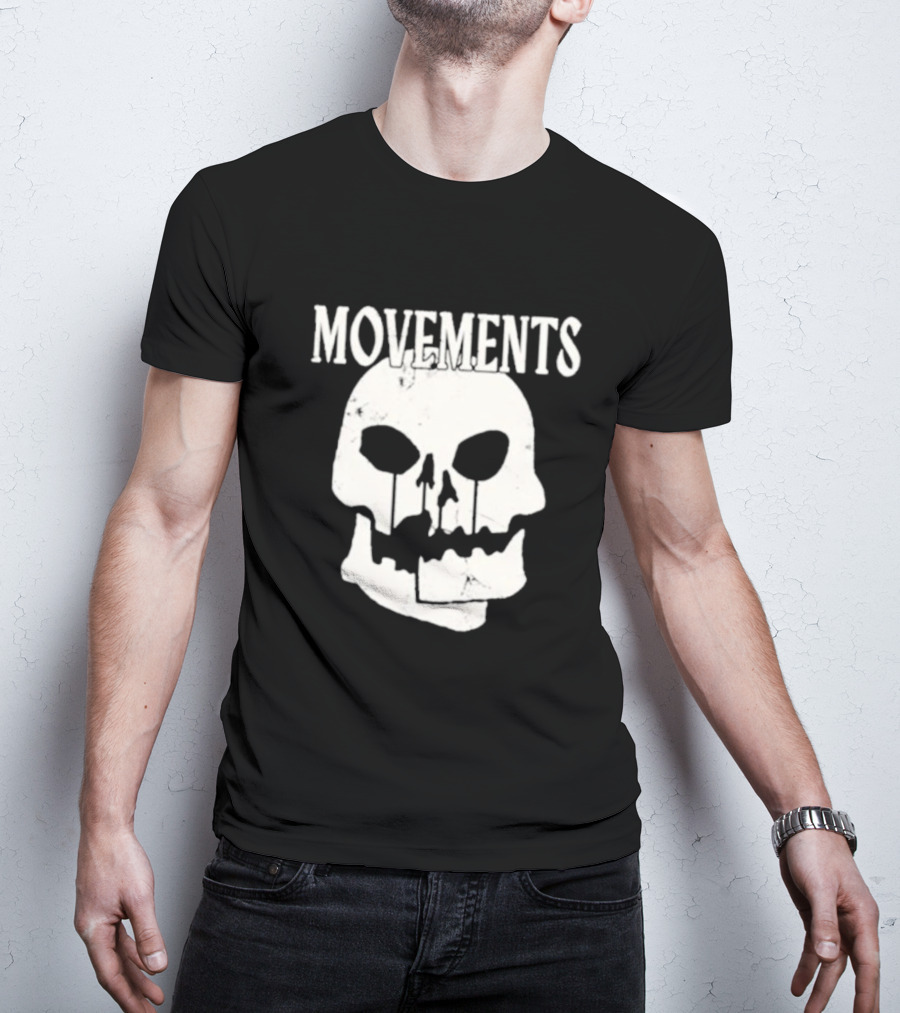Movements Afraid To Die Skull Graphic Iconic T-Shirt