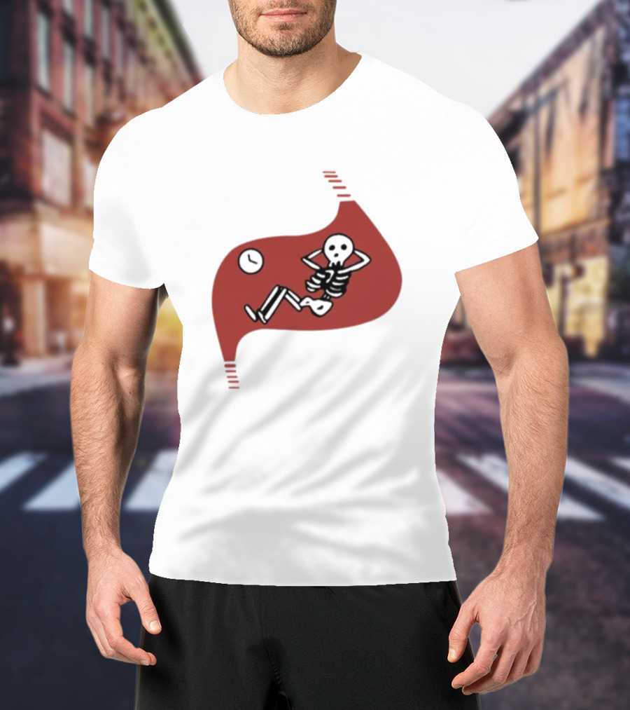 Death Of Dungeon Meshi Falin Skeleton Inside Red Stomach T-Shirt