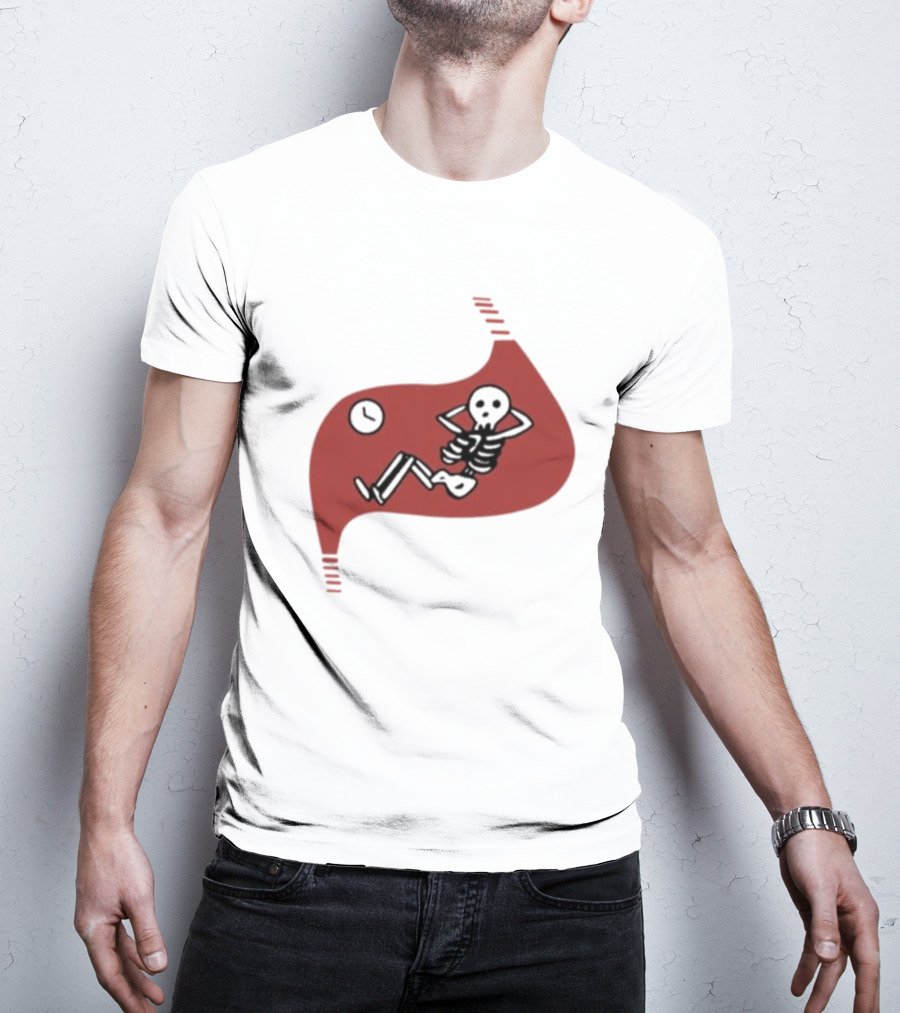 Death Of Dungeon Meshi Falin Skeleton Inside Red Stomach T-Shirt