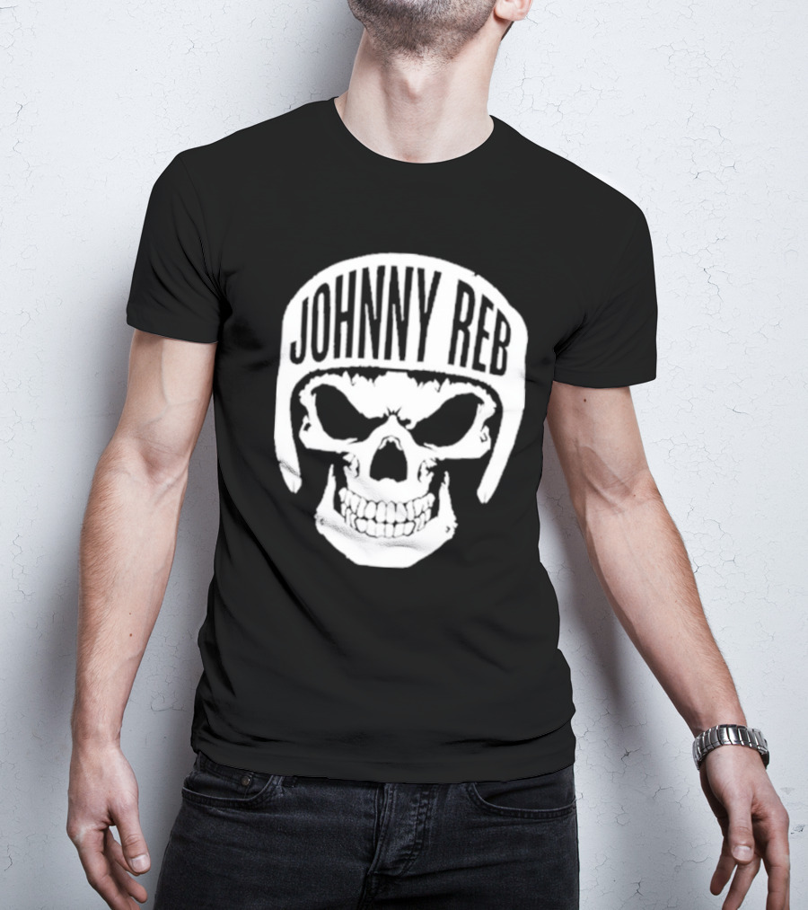 Johnny Reb Skull Helmet Classic T-Shirt