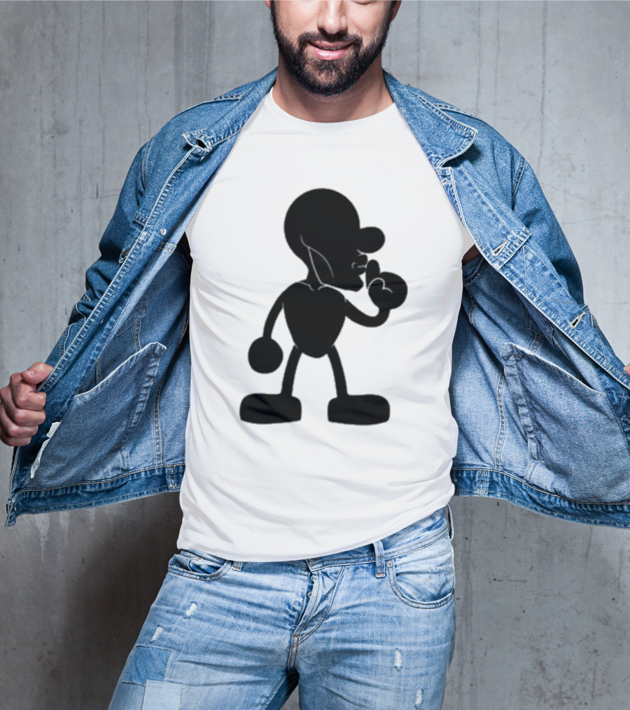 Yeet Team Mr Mew Iconic Silhouette And Dog Collaboration T-Shirt