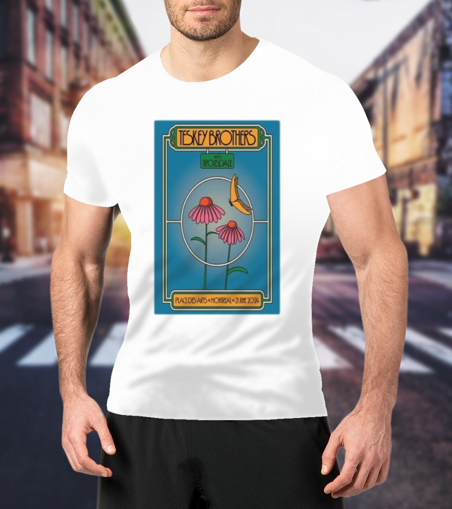 Teskey Brothers With Iron And Wine Place Des Arts Montreal June 21 T-Shirt